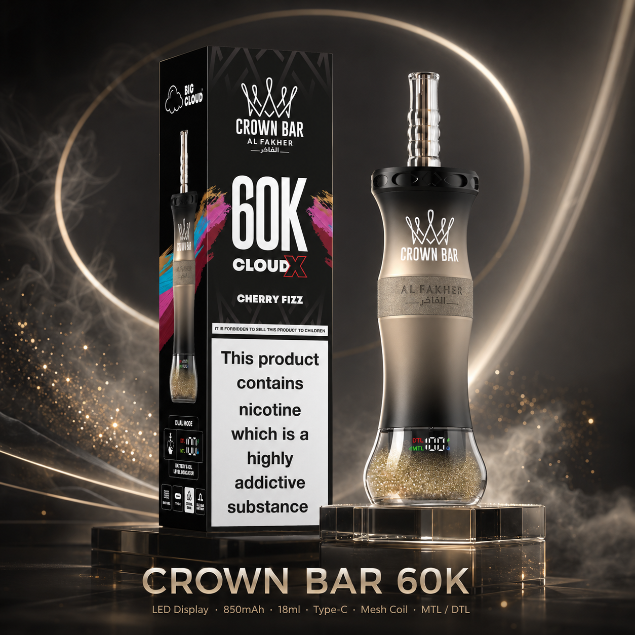 AL FAKHER 60 000 Bouffées – 5 % Nicotine